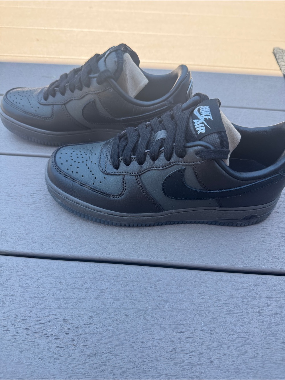 Nike Air Force 1 Low Men's Sneakers - Black/Grey - Picture 5 of 5